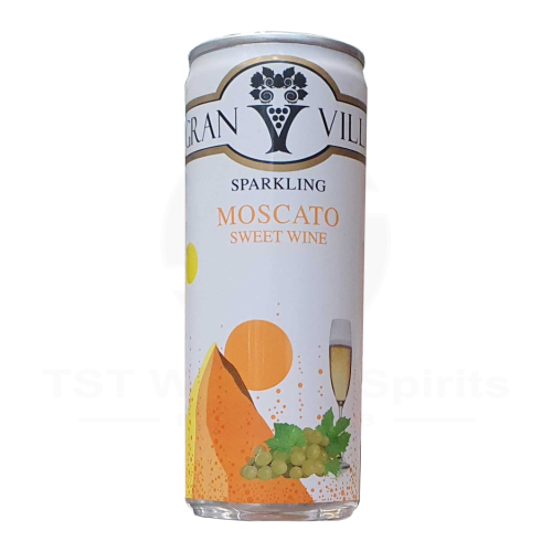 Rượu Vang Lon Gran Villa Sparkling Moscato Sweet Wine